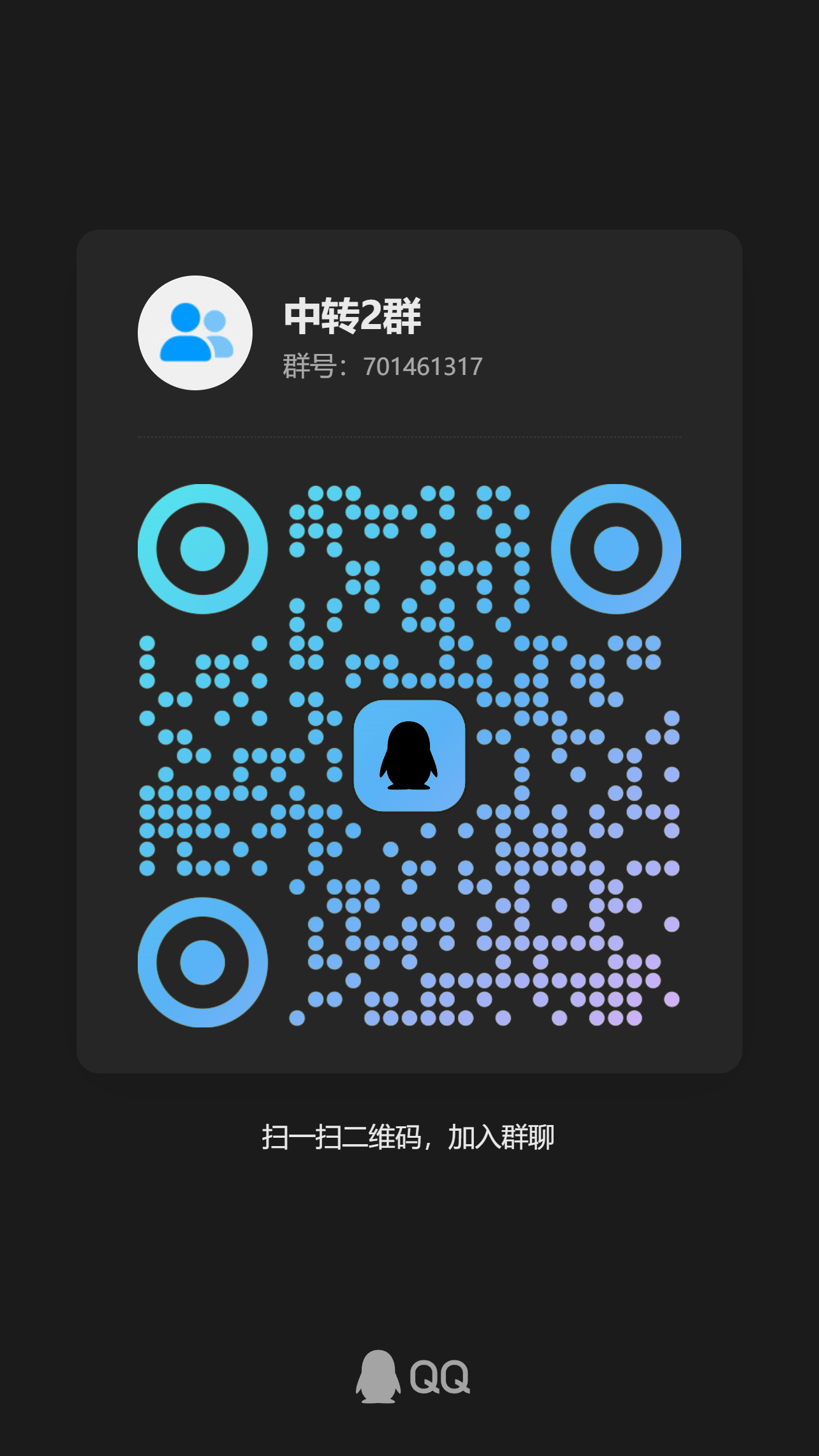 loucer中转站二群二维码